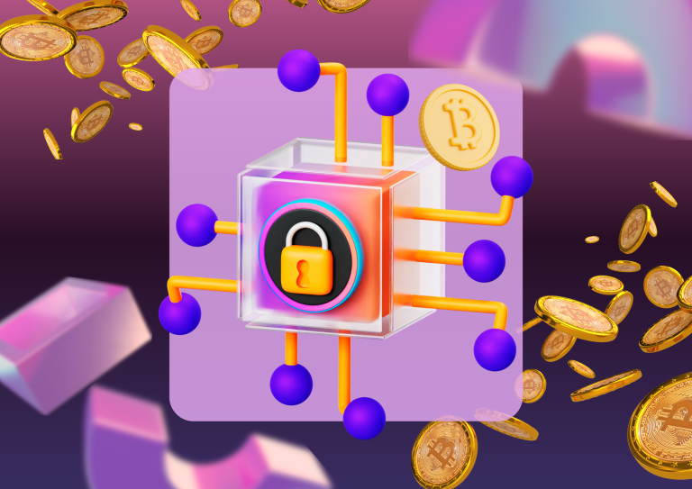 ilustrasi kasar blockchain